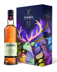 Купить Виски Glenfiddich 15 YO 40% Gift Box + 1 Flask (0,7L) в Алматы