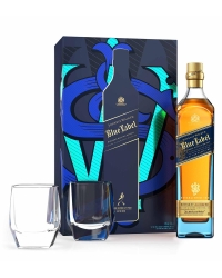 Купить Виски Johnnie Walker Blue Label 40% in Gift Box + 2 Glass (0,7L) в Алматы