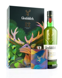 Купить Виски Glenfiddich 12 YO 40% Gift Box + 1 Flask (0,7L) в Алматы